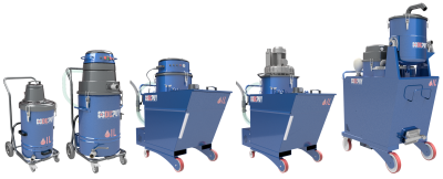 CHIPVAC 400 continuos duty patented industrial vacuum cleaner for dust, liquid and solid material
